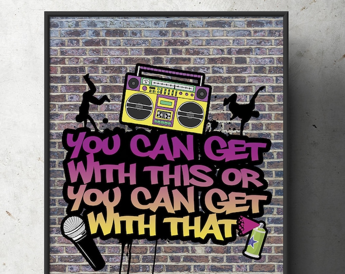 Fresh Prince, 90s party signs, Birthday, Baby Shower, Hip Hop, shower game, 90s, party decor, Graffiti, birthday, DJ, 90s party