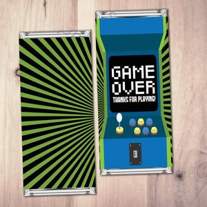 Video Game favor | Game Truck Party | Video Game Party| Boy Birthday | Game Truck, Candy wrapper