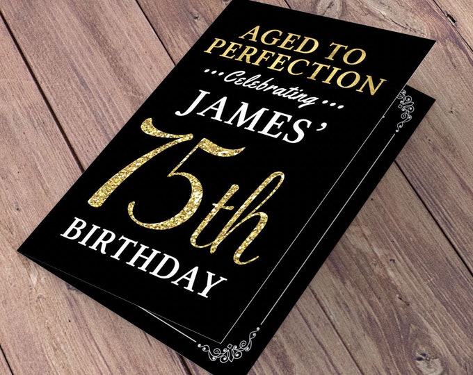 Any Age Birthday digital menu, Milestone Birthday Party Decor, Party Table Decor, Aged to perfection, Cheers and beers