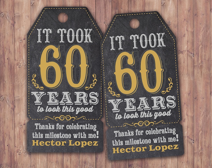 Roast and Toast, favor tag, retro birthday, retro party, saloon, cheers and beers, party favor, birthday invitation, 75th, 40th, 50th, 60th