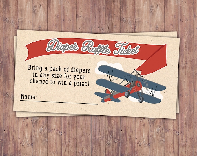 Precious Cargo, diaper request, Baby Shower game, diaper raffle, vintage airplane, baby shower game, travel baby shower