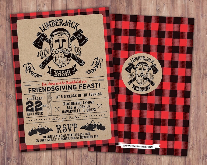 Friendsgiving Invitation Printable, Friendsgiving Party Invitation, Friendsgiving Dinner Party, Thanksgiving Dinner Party Invitation