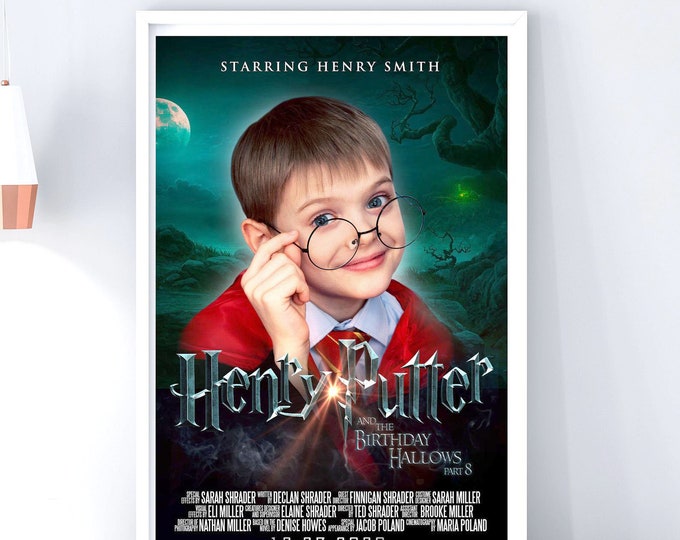 Customized movie Poster, Digital file only, Personalized Poster, Custom Art Prints, Father's Day gift, Christmas gift, Unique Gift, gift