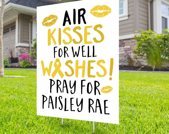 Well wishes sign, Cancer survivor, Digital file only, yard sign, car parade, quarantine party, Cancer survivor, Get well yard sign