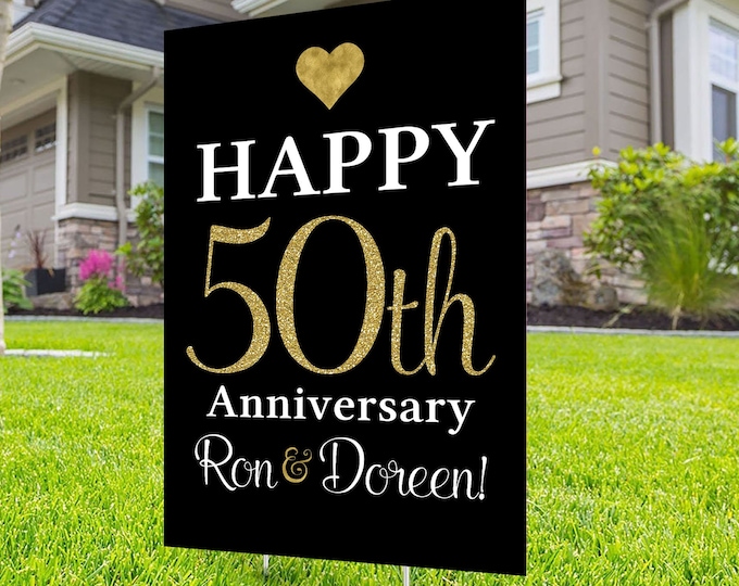 Anniversary Yard Sign, Digital file only, Honk outdoor sign, Quarantine party , Anniversary Yard Sign, Wedding Anniversary