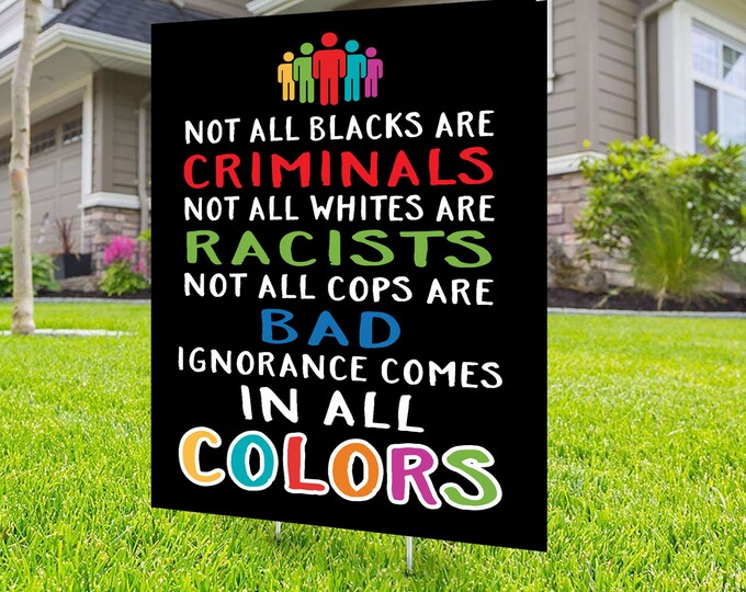 Black lives matter yard sign design, Digital file only, No Hate sign, Black rights, human rights, Kindness sign, Black lives matter, Poster