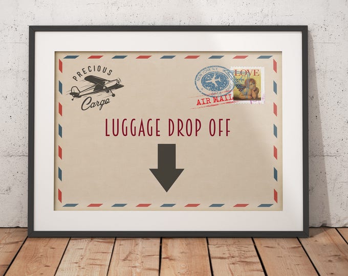 Precious Cargo, table signs,  Baby Shower sign, Baby Shower, vintage airplane, travel party