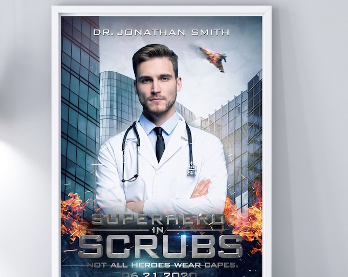 Customized Poster, Digital file only, Personalized Poster, Custom Art Prints, healthcare worker gift, gift, Nurse gift, Doctor gift, Gift