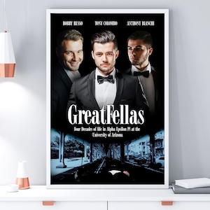 Pôster de filme personalizado, apenas arquivo digital, pôster personalizado, impressões artísticas personalizadas, presente de dia dos pais, presente de Natal, presente de fraternidade