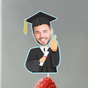 Graduation Cupcake topper, cap and gown, Graduation party, graduation cupcake topper, graduation party decor, graduation printable