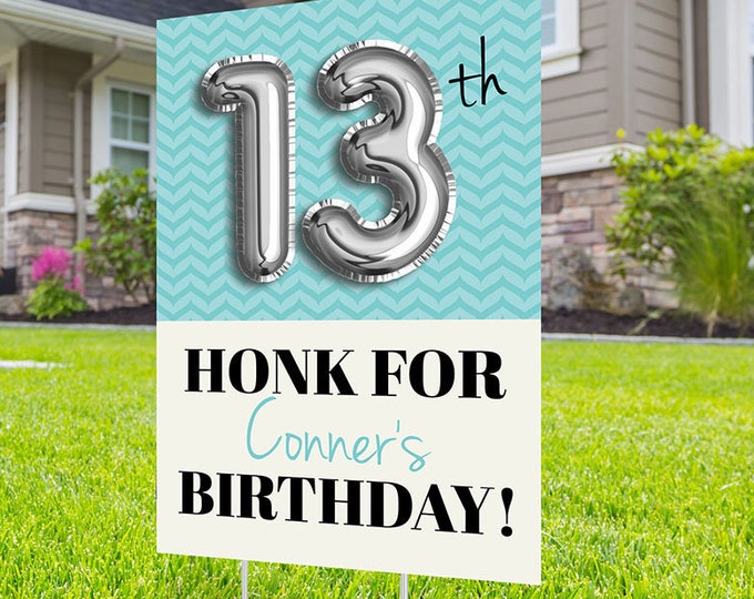 Any Age, Drive by birthday parade, Digital file only, yard sign, drive-by birthday party, car birthday parade