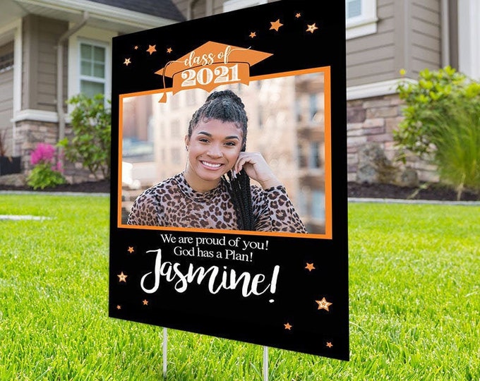 Class of 2022 Graduation, Digital file only, Photo Yard Sign design,High School Senior, Welcome Sign Congrats, Graduation lawn sign