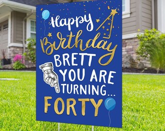 Tout âge, conception de signe de cour d'anniversaire, fichier numérique uniquement, fête d'anniversaire en voiture à distance sociale, fête de quarantaine de parade d'anniversaire de voiture