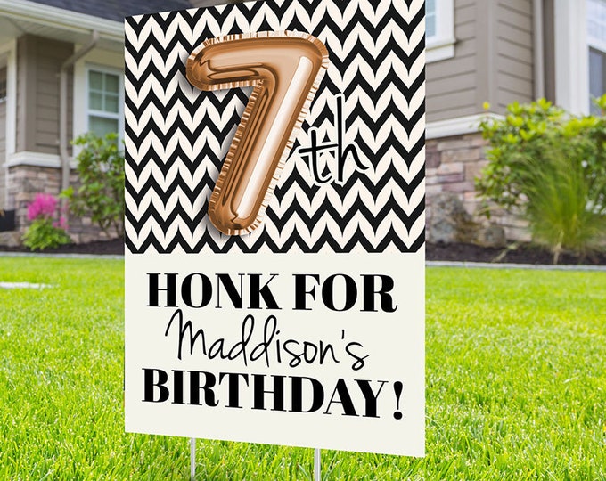 Any Age, Drive by birthday parade, Digital file only, yard sign, drive-by birthday party, car birthday parade, quarantine party