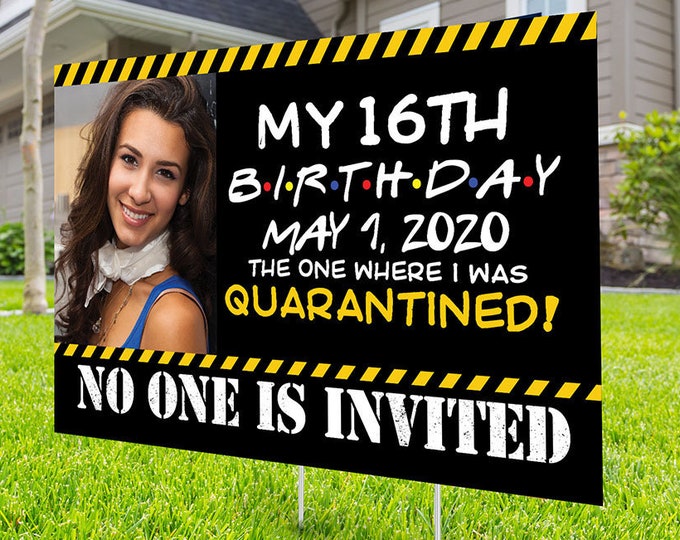Happy birthday Yard Sign, Honk outdoor sign, Quarantine Birthday , Digital file only, Birthday Yard Sign, Happy Birthday Sign, Yard sign