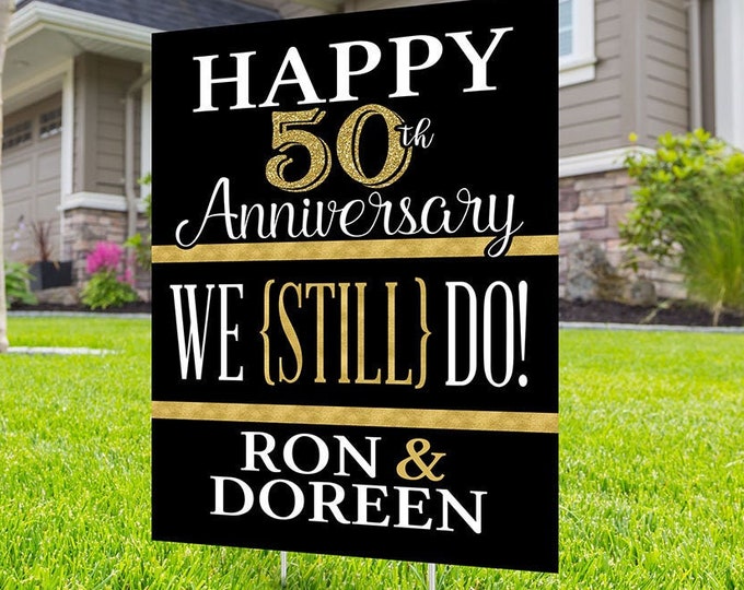 Anniversary Yard Sign design, Digital file only, Honk outdoor sign, Quarantine party , Anniversary Yard Sign, Wedding Anniversary
