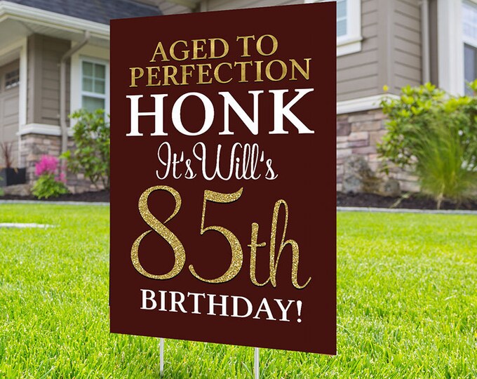 Happy birthday yard sign design, Digital file only, Honk outdoor sign, Quarantine Birthday, Birthday Yard Sign, Happy Birthday Sign