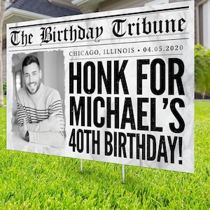 Happy birthday Yard Sign, Digital file only, Honk outdoor sign, Quarantine Birthday , , Birthday Yard Sign, Happy Birthday Sign, Yard sign