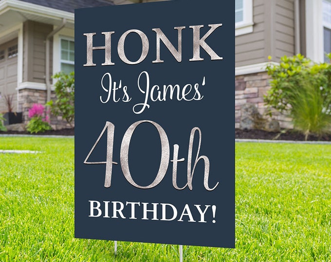 Happy birthday yard sign design, Digital file only, Honk outdoor sign, Quarantine Birthday, Birthday Yard Sign, Happy Birthday Sign