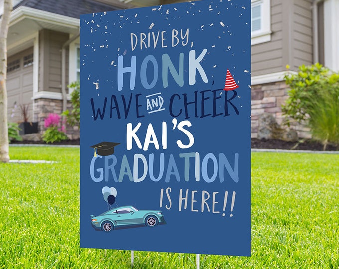 Class of 2022 Graduation, Digital file only, Photo Yard Sign design,High School Senior, Welcome Sign Congrats, Graduation lawn sign