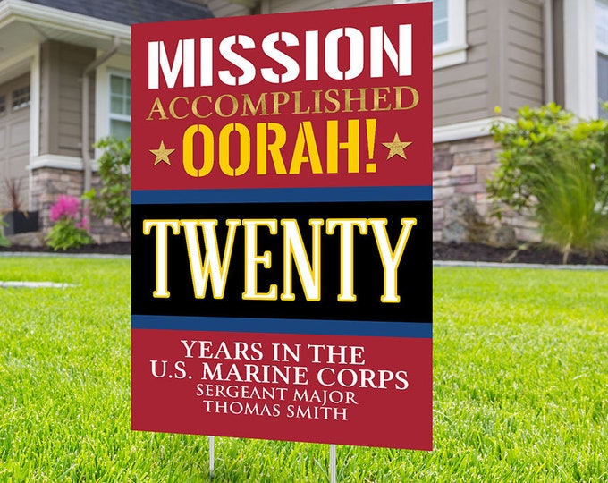 Air Force, Navy, Army, Marine, Digital file only, Retirement yard sign design,  yard sign, retirement party gift, retirement party,