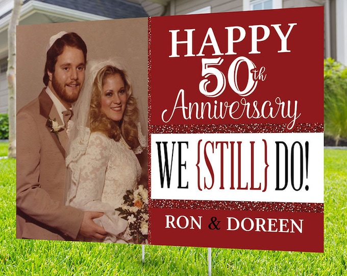 Anniversary Yard Sign design, Digital file only, Honk outdoor sign, Quarantine party , Anniversary Yard Sign, Wedding Anniversary