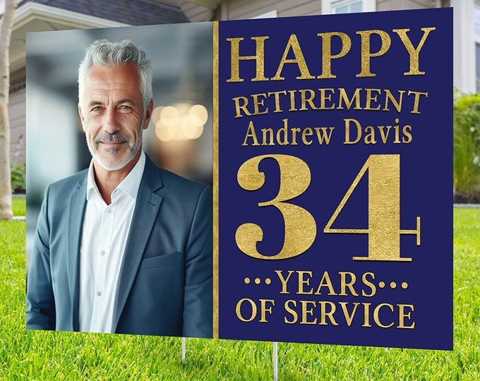 Retirement yard sign design, Digital file only, yard sign, retirement party gift, retirement party, retirement sign