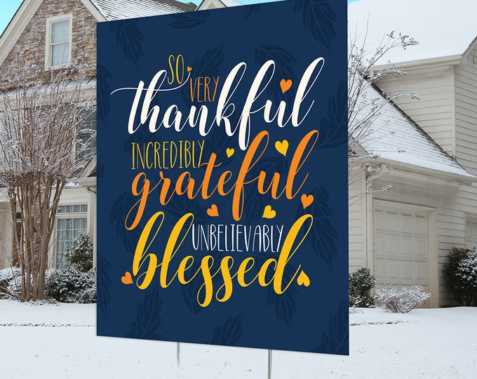 Thanksgiving yard sign design, digital file only, Happy Thanksgiving sign, Party Lawn Decorations, Holiday, Thanksgiving outdoor decoration