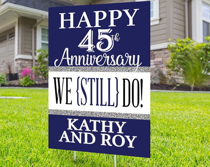 Anniversary Yard Sign design, Digital file only, Honk outdoor sign, Quarantine party , Anniversary Yard Sign, Wedding Anniversary