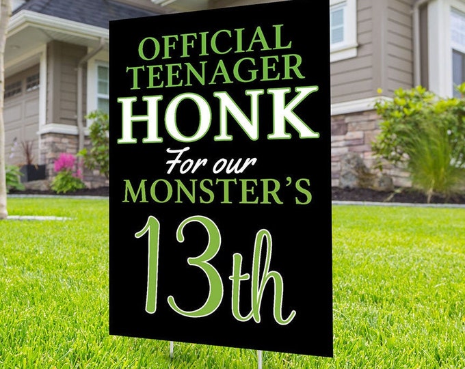 Happy birthday Yard Sign, Honk outdoor sign, Quarantine Birthday, Birthday Yard Sign, Happy Birthday Sign, Yard sign, Digital file only