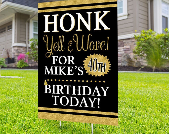Drive by birthday parade, Digital file only, yard sign, social distancing drive-by birthday party, car birthday parade quarantine party