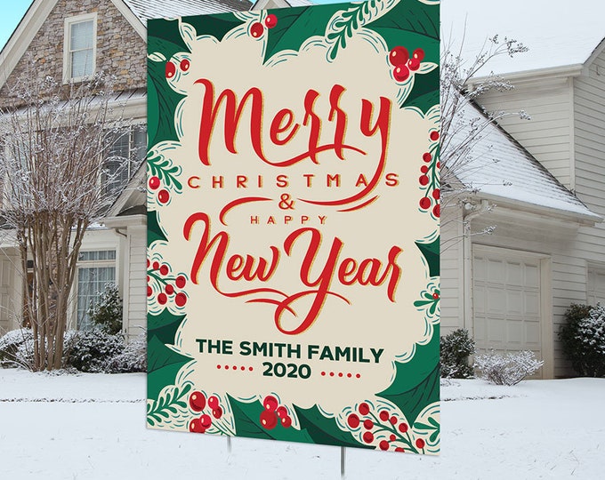 Christmas lawn sign design, Digital file only, Christmas yard sign, Party Lawn Decorations, outdoor decorations, Holiday outdoor decor,