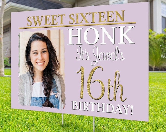 Happy birthday Yard Sign,  Digital file only, Honk outdoor sign, Quarantine Birthday, Birthday Yard Sign, Happy Birthday Sign, Yard sign