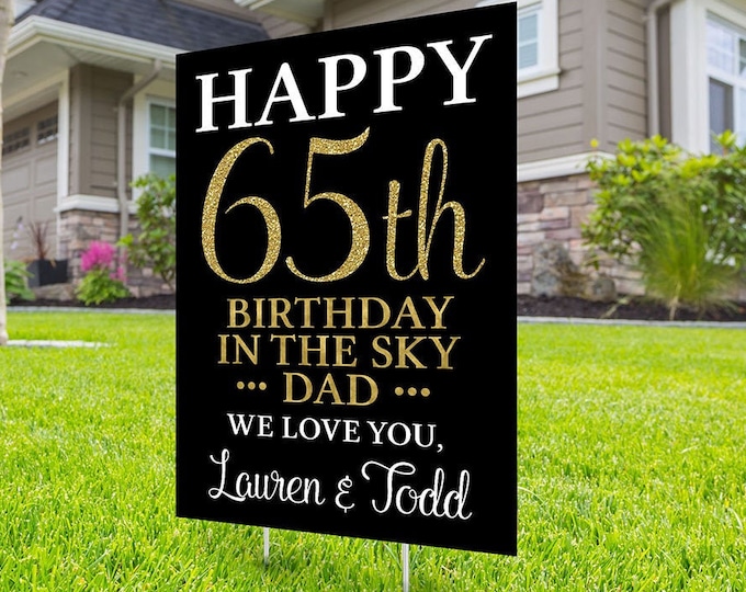 Any age,Yard sign, Funeral sign design, Digital file only, memorial sign, happy heavenly birthday, in memory of sign, Memorial birthday sign