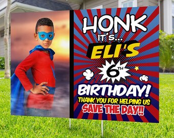 Joyeux anniversaire Yard Sign, fichier numérique uniquement, signe extérieur Honk, anniversaire de quarantaine, anniversaire Yard Sign, Happy Birthday Sign, Yard sign