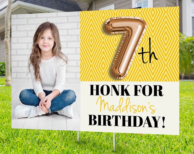 Any Age, Drive by birthday parade, Digital file only, yard sign, drive-by birthday party, car birthday parade, quarantine party