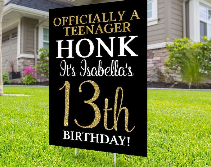 Happy birthday Yard Sign, Honk outdoor sign, Quarantine Birthday, Birthday Yard Sign, Happy Birthday Sign, Yard sign, Digital file only