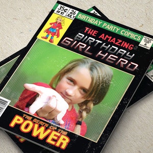Invitaciones de cumpleaños de superhéroes, gemelos, invitaciones de superhéroes, invitación de superhéroe, invitación de héroe, fiesta de superhéroes, invitación cómica,