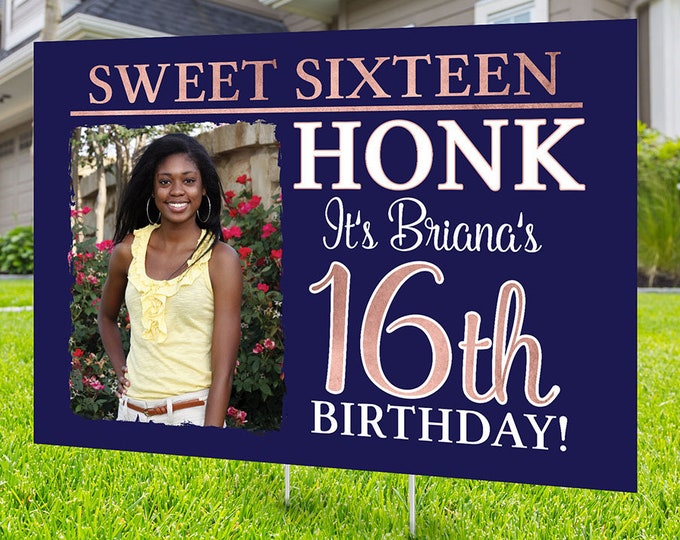 Happy birthday Yard Sign,  Digital file only, Honk outdoor sign, Quarantine Birthday, Birthday Yard Sign, Happy Birthday Sign, Yard sign