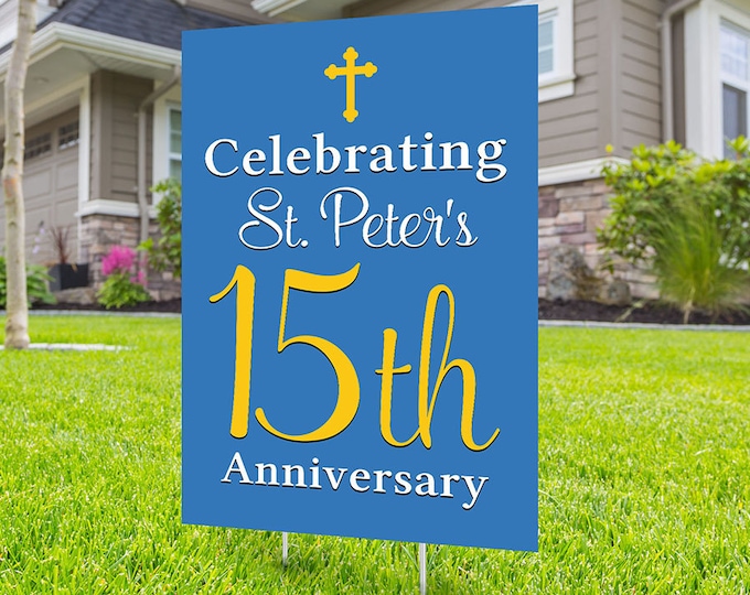 Anniversary Yard Sign, Digital file only, Honk outdoor sign, Church sign , Anniversary Yard Sign, Church Anniversary