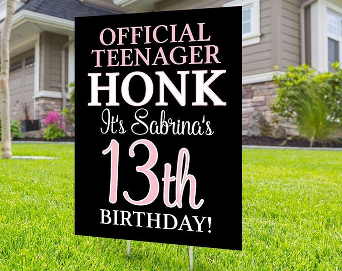 Happy birthday Yard Sign, Honk outdoor sign, Quarantine Birthday, Birthday Yard Sign, Happy Birthday Sign, Yard sign, Digital file only