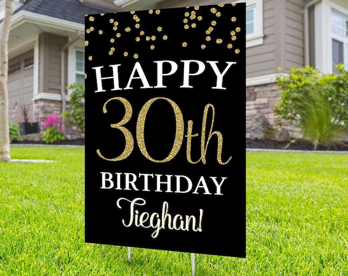 Any Age, Happy birthday Yard Sign design, Digital file only, Honk sign, Quarantine Birthday , Birthday Yard Sign, Happy Birthday Sign