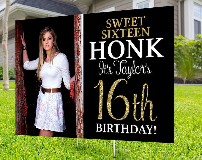 Happy birthday Yard Sign, Digital file only, Honk outdoor sign, Quarantine Birthday , Birthday Yard Sign, Happy Birthday Sign, Yard sign