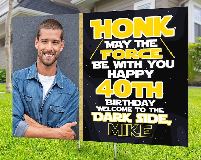 Any Age, Happy birthday Yard Sign, Digital file only, Honk sign, Quarantine Birthday, Birthday Yard Sign, Happy Birthday Sign, lawn sign