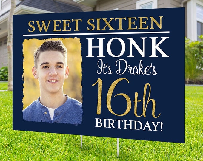 Happy birthday yard sign design, Digital file only, Honk outdoor sign, Quarantine Birthday, Birthday Yard Sign, Happy Birthday Sign