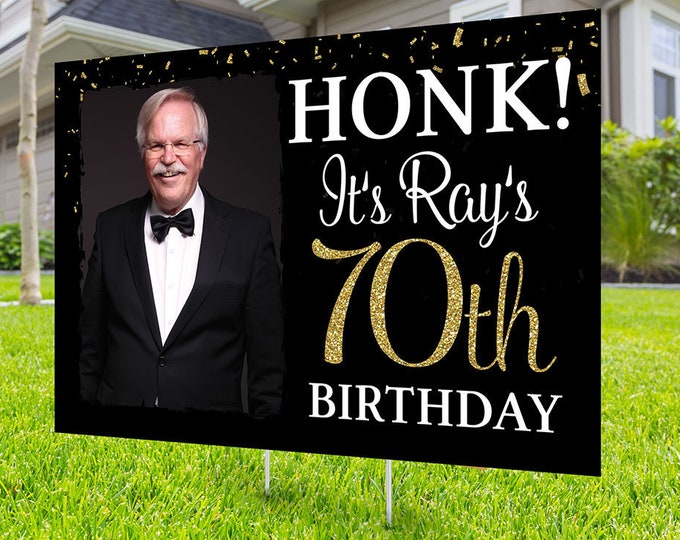 Happy birthday Yard Sign, Honk outdoor sign, Quarantine Birthday , Digital file only, Birthday Yard Sign, Happy Birthday Sign, Yard sign