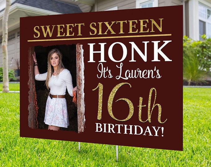 Happy birthday yard sign design, Digital file only, Honk outdoor sign, Quarantine Birthday, Birthday Yard Sign, Happy Birthday Sign