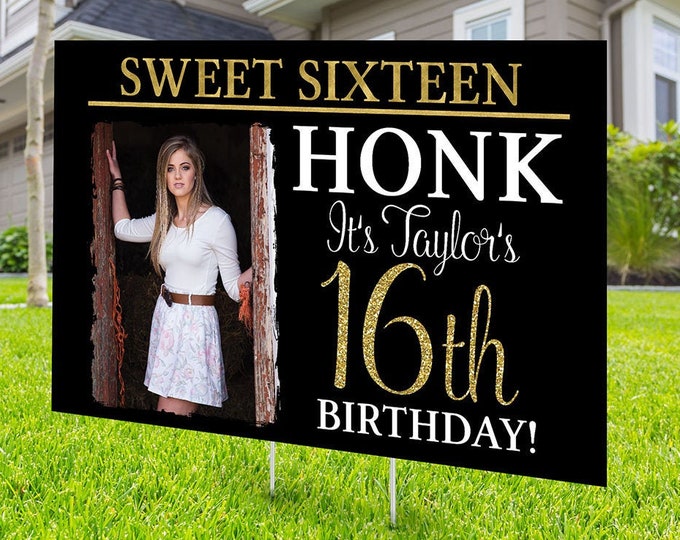 Happy birthday Yard Sign, Digital file only, Honk outdoor sign, Quarantine Birthday, Birthday Yard Sign, Happy Birthday Sign, Yard sign