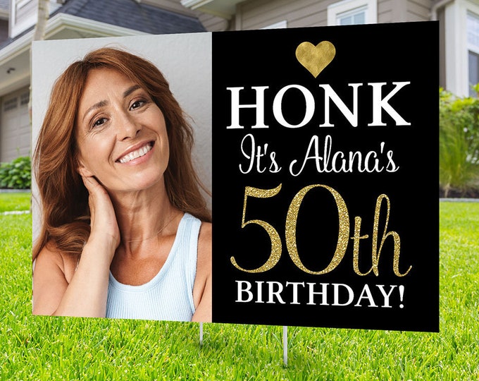 Happy birthday yard sign design, Digital file only, Honk outdoor sign, Quarantine Birthday, Birthday Yard Sign, Happy Birthday Sign