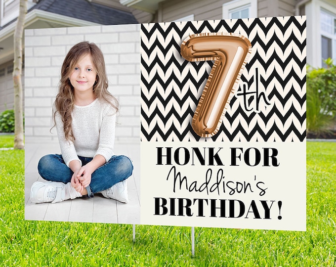 Any Age, Drive by birthday parade, Digital file only, yard sign, drive-by birthday party, car birthday parade, birthday honk sign